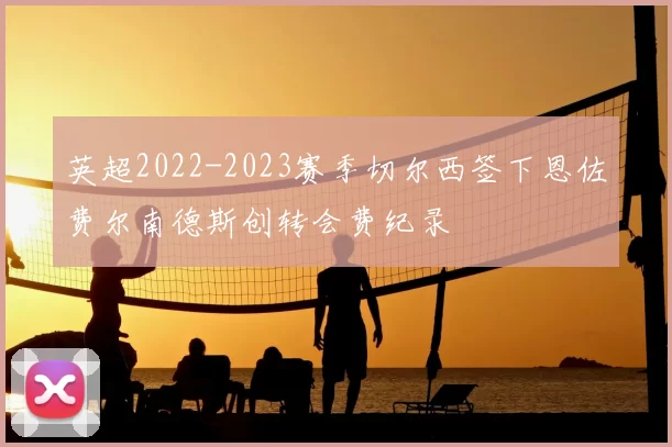 英超2022-2023赛季切尔西签下恩佐费尔南德斯创转会费纪录